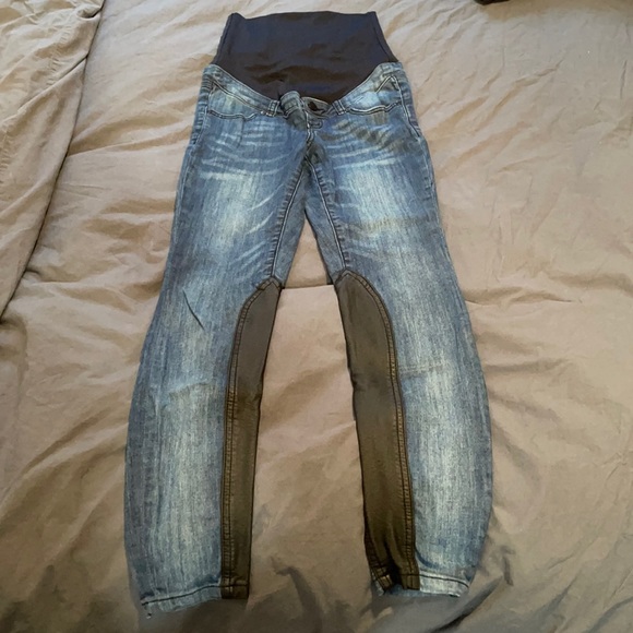 Thyme Maternity blue jeans - Picture 1 of 4